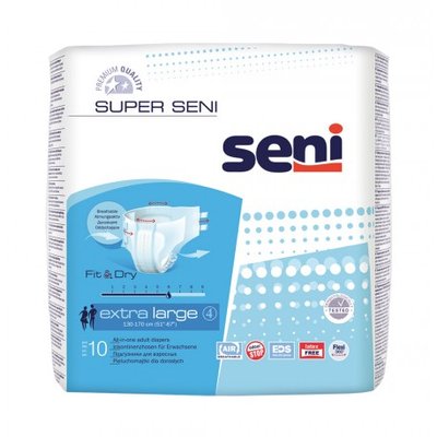 Подгузники SUPER SENI Extra Large (4) 10шт. 15373 фото
