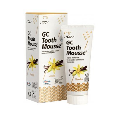 GC Tooth Mousse Крем стоматологический для восстановления эмали зубов, Ваниль, 35мл Тус Мусс 36571 фото