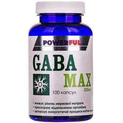 Габа-Макс 200 мг Pawerful капсули №100 шт 40973 фото