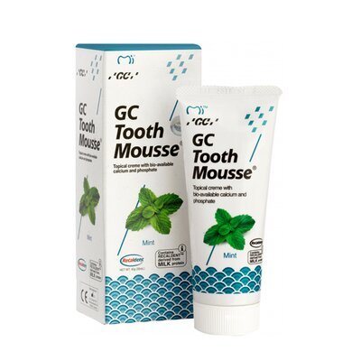 GC Tooth Mousse Крем стоматологический для восстановления эмали зубов, Мята, 35мл Тус Мусс 36570 фото