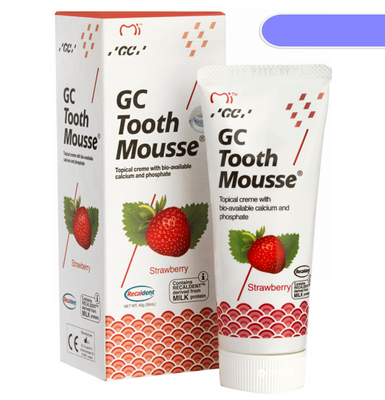 GC Tooth Mousse Крем стоматологический для восстановления эмали зубов, Клубника, 35мл Тус Мусс 36453 фото