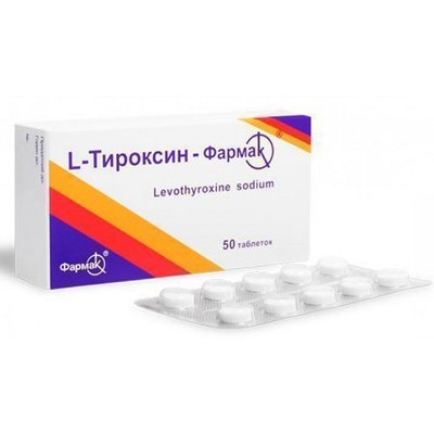 L-тироксин-Фармак 100мкг таблетки №50 38 фото