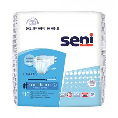 Подгузники SUPER SENI Medium (2) 10шт. 15351 фото